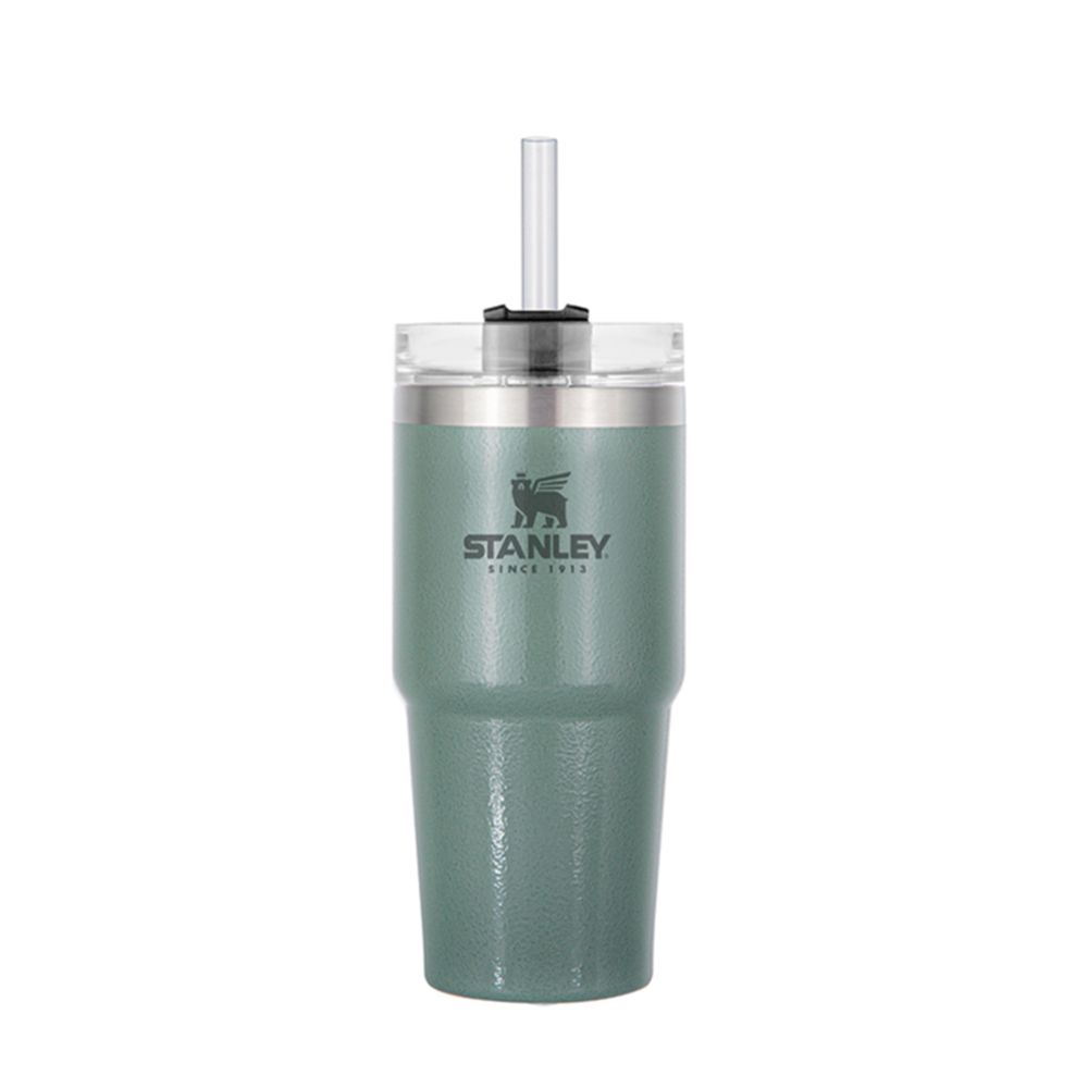 STANLEY ADVENTURE QUENCHER TUMBLER 16OZ HAMMERTONE GREEN