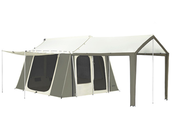 KODIAK 12 x 9 FT. CANVAS CABIN TENT WITH DELUXE AWNING