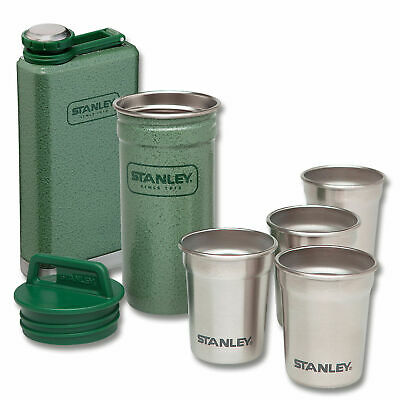 STANLEY ADVENTURE SHOT GLASS + FLASK SET GREEN