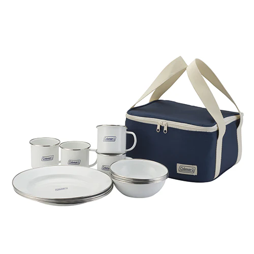 COLEMAN ENAMEL DISHWARE SET