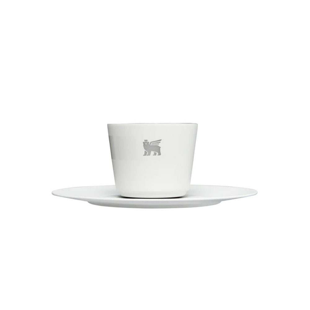 STANLEY THE DAYBREAK DEMITASSE CUP & STILLNESS SAUCER 2.2OZ PALE STONE