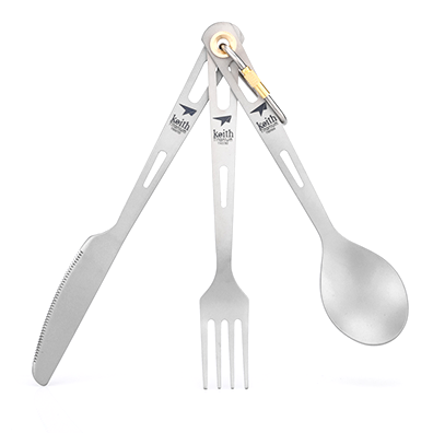 KEITH 3-PIECE TITANIUM CUTLERY SET