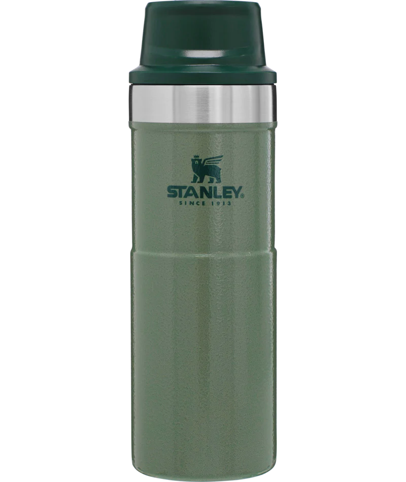 STANLEY CLASSIC TRIGGER ACTION MUG 16OZ HAMMERTONE GREEN