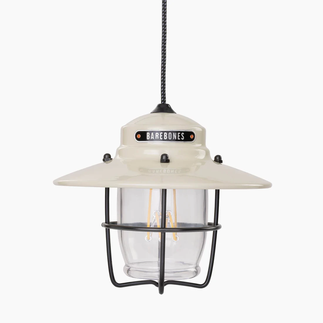 BAREBONES OUTPOST PENDANT LIGHT VINTAGE WHITE