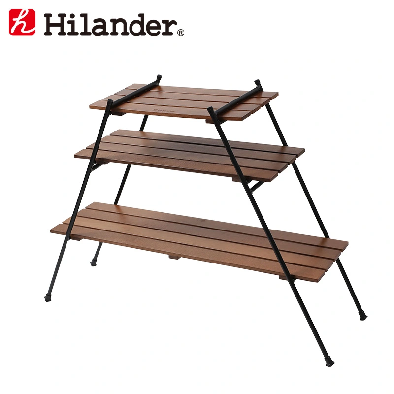 HILANDER IRON WOOD RACK 3 STEP