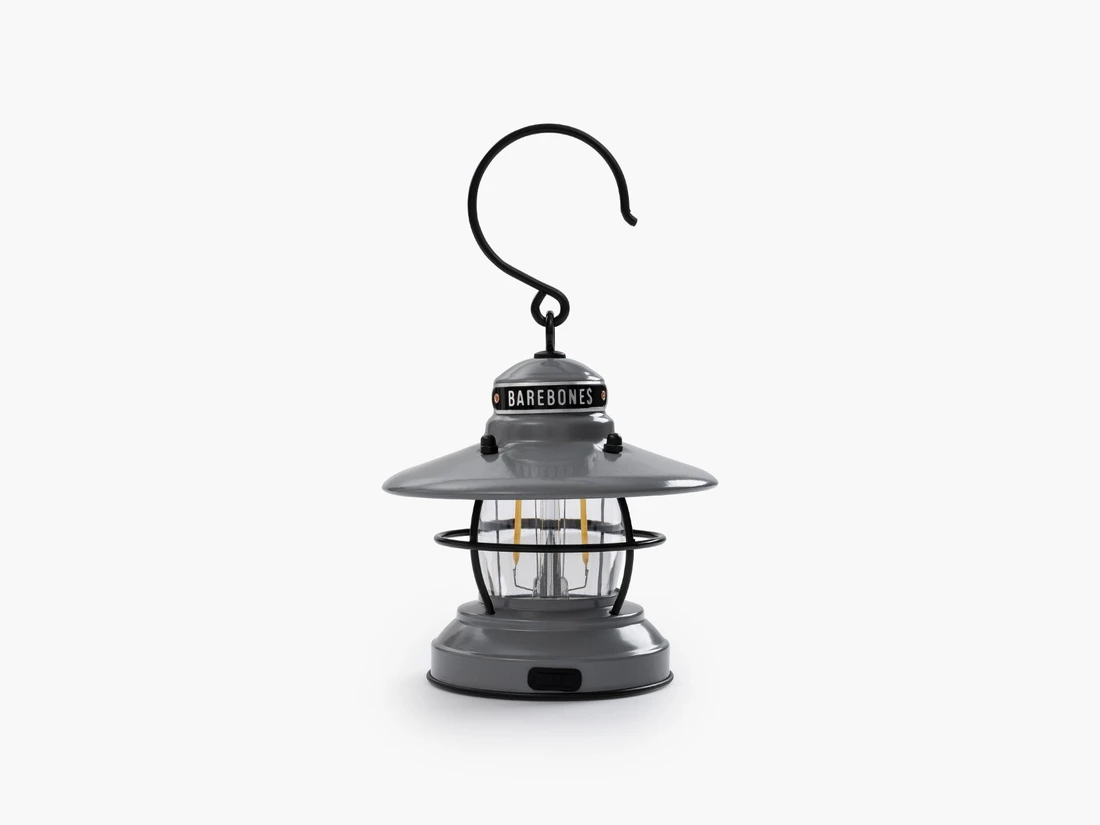 BAREBONES MINI EDISON LANTERN (SLATE GREY)