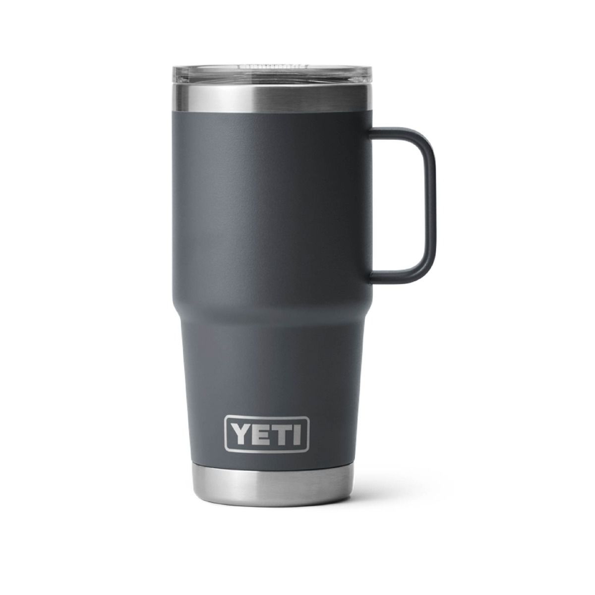 YETI RAMBLER 20OZ TRAVEL MUG CHARCOAL