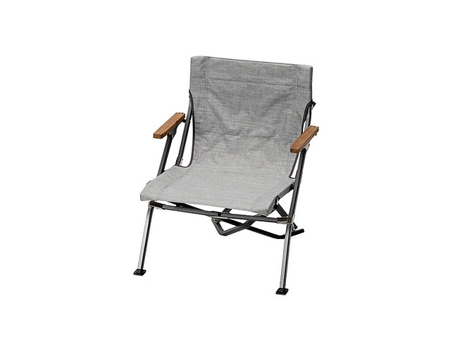 SNOW PEAK 65TH ANNIVERSARYLIMITED LOW CHAIR SHORT,MALANGE GREY