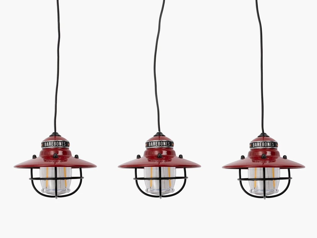 BAREBONES EDISON STRING LIGHTS (RED)