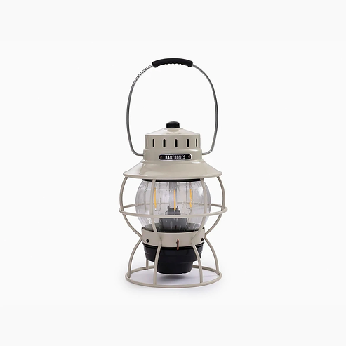 BAREBONES RAILROAD LANTERN (VINTAGE WHITE)