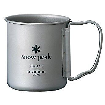 SNOW PEAK TITANIUM SINGLE WALL CUP 300ML (BIG FONT)