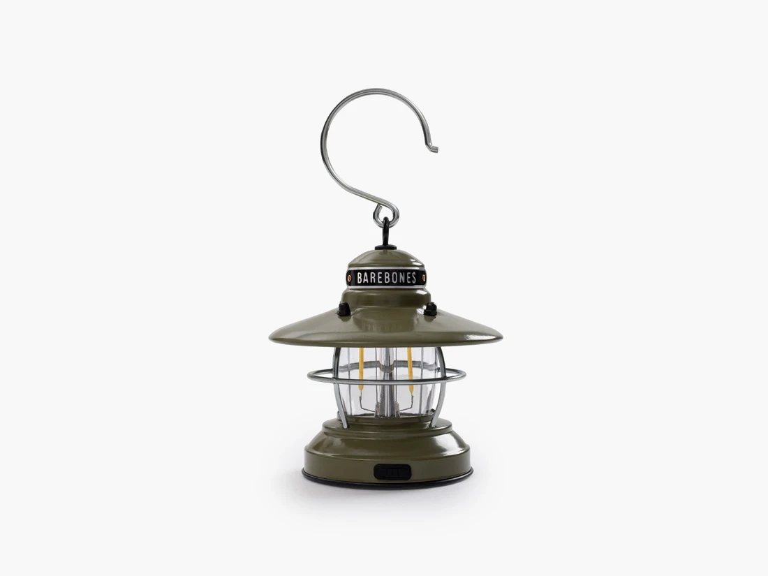 BAREBONES MINI EDISON LANTERN (OLIVE DRAB)