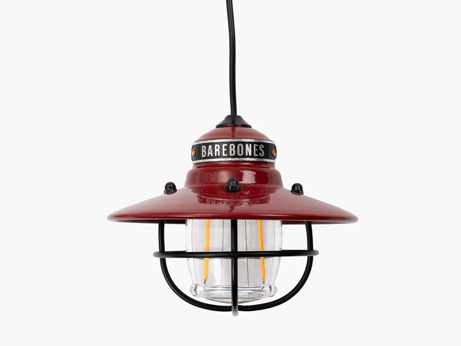 BAREBONES EDISON PENDANT LIGHT (RED)